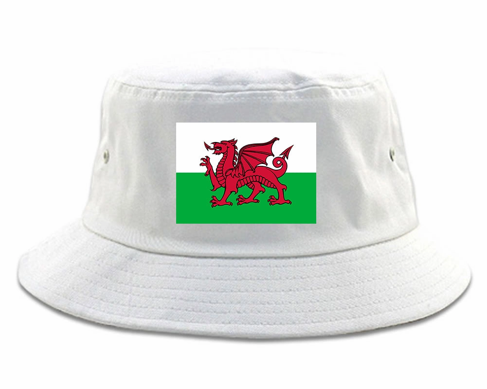 Wales Flag Country Chest Mens Bucket Hat