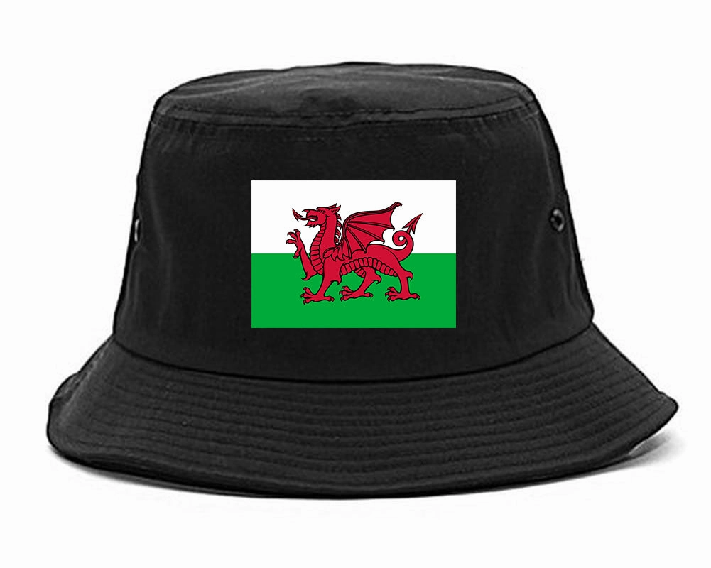 Wales Flag Country Chest Mens Bucket Hat
