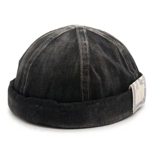 WASH DENIM ROLL CAP casual-baseball-cap