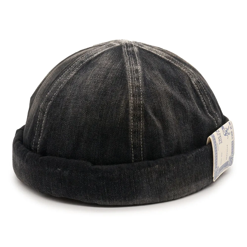 WASH DENIM ROLL CAP casual-baseball-cap