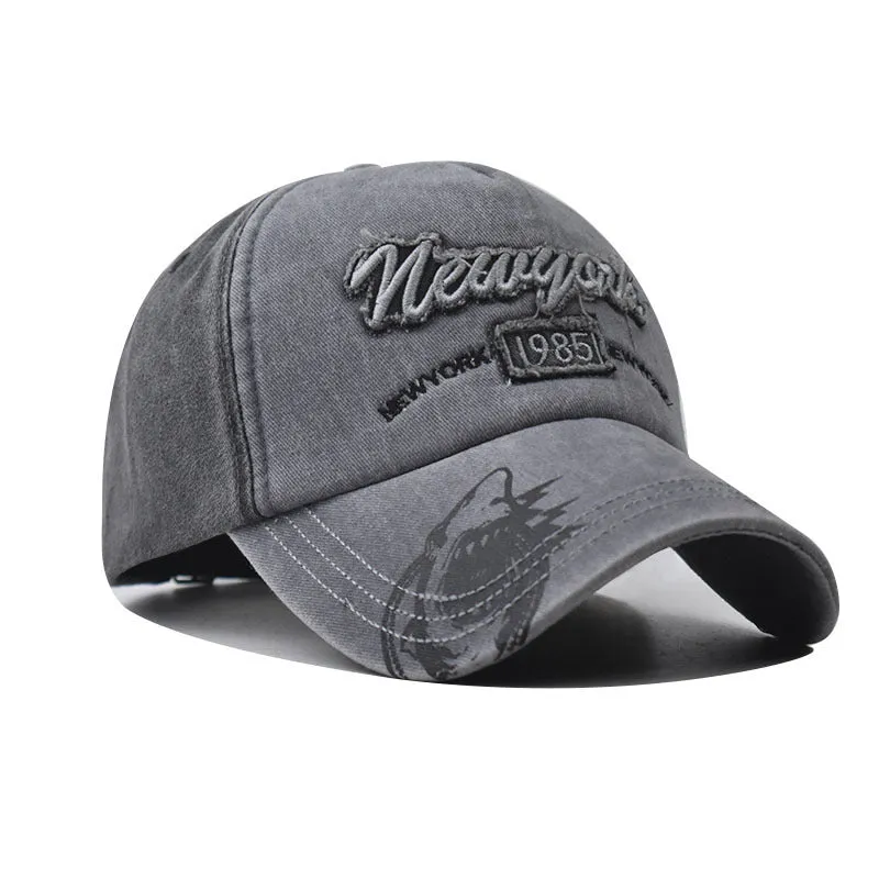 Washed Cotton Embroidered Baseball Cap casual-baseball-cap