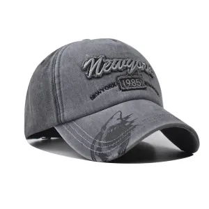 Washed Cotton Embroidered Baseball Cap casual-baseball-cap