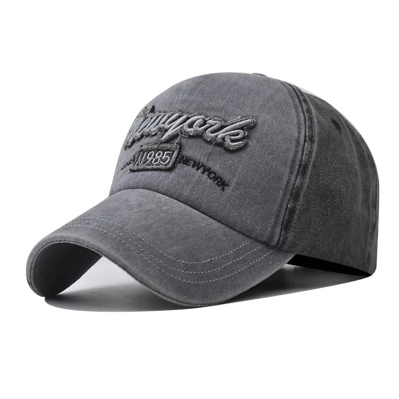 Washed Cotton Embroidered Baseball Cap