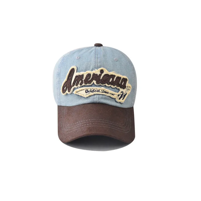 Washed Denim Baseball Cap