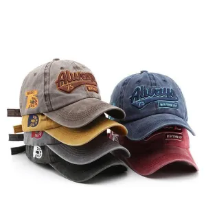 Washed Embroidered Baseball Cap casual-baseball-cap