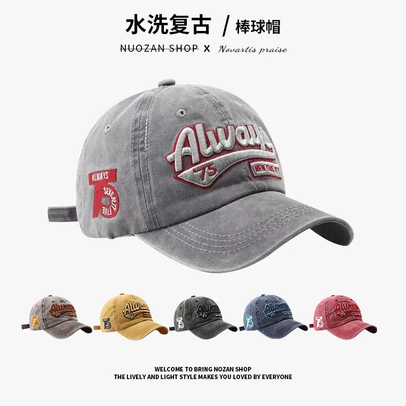 Washed Letter Baseball Cap casual-baseball-cap