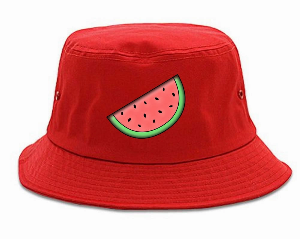 Watermelon Meme Chest Bucket Hat Cap