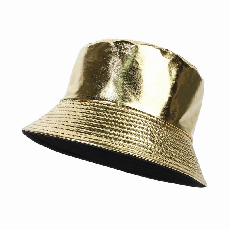 Waterproof Leather Reversible Bucket Hat