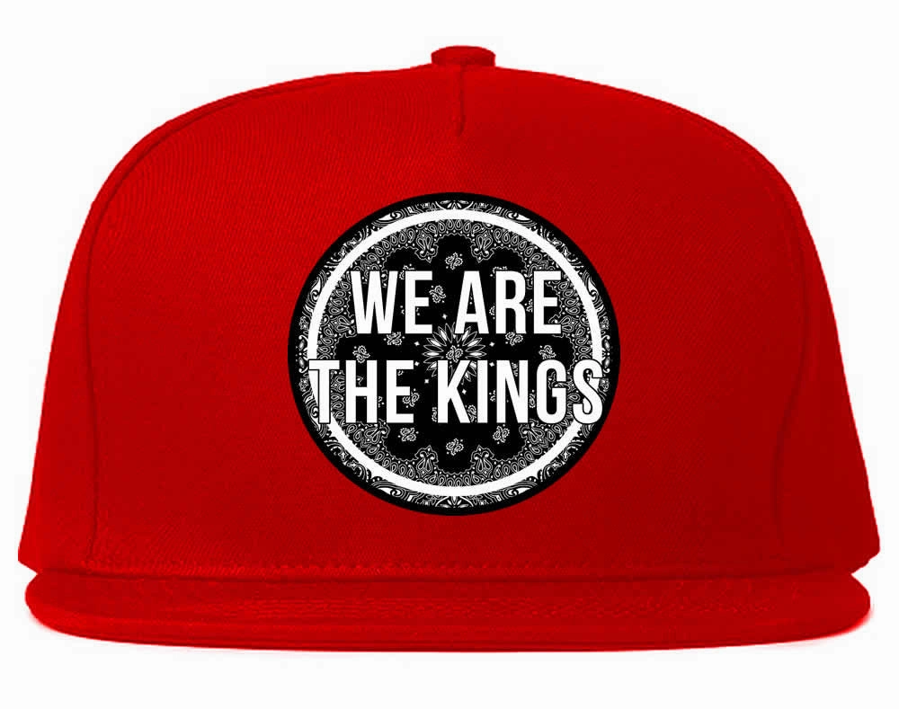 We Are The Kings Bandana Print Snapback Hat Cap