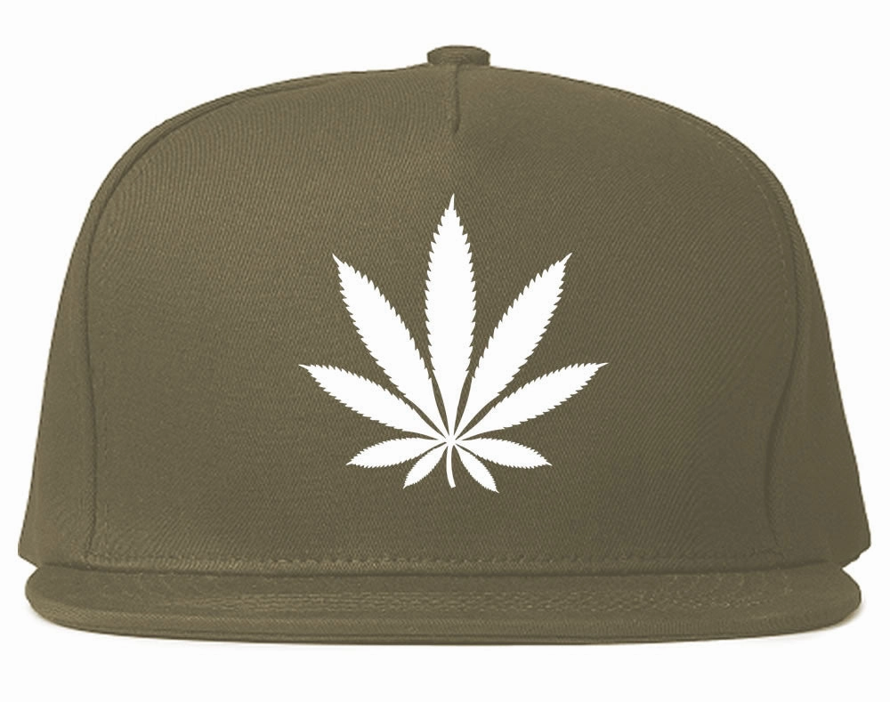 Weed Leaf Marijuana Snapback Hat