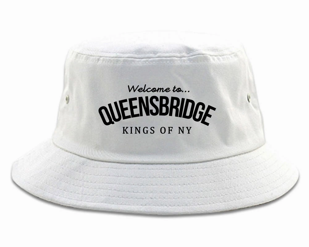 Welcome To Queensbridge Mens Bucket Hat