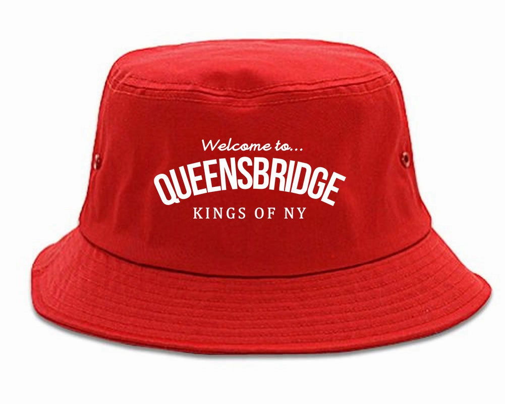 Welcome To Queensbridge Mens Bucket Hat