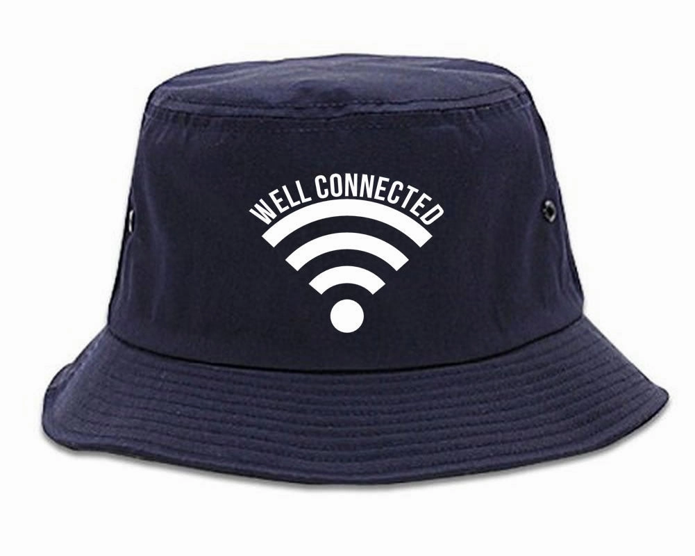 Well Connected Wifi Meme Bucket Hat Cap