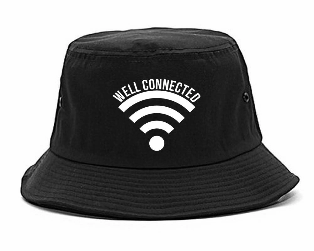 Well Connected Wifi Meme Bucket Hat Cap