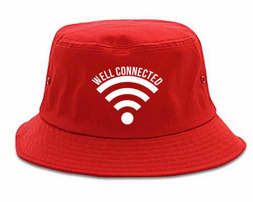 Well Connected Wifi Meme Bucket Hat Cap