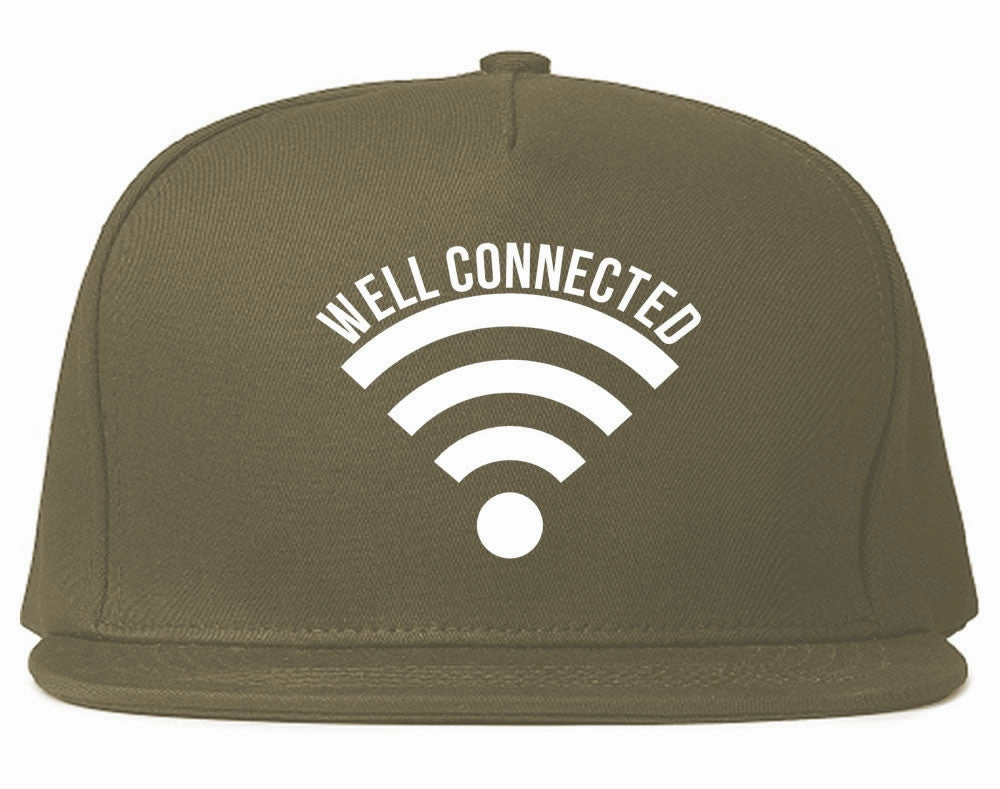 Well Connected Wifi Meme Snapback Hat Cap