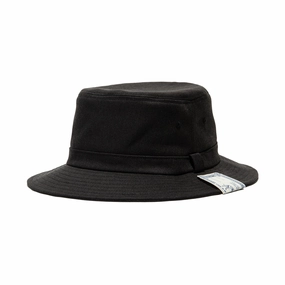 WEST POINT BUCKET HAT - Black spring-straw-hat