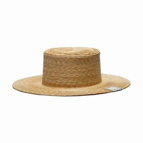 WHEAT PORK PIE HAT - Natural spring-straw-hat