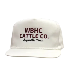 Whiskey Bent White Cattleman Rope Cap casual-baseball-cap