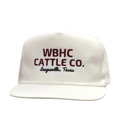 Whiskey Bent White Cattleman Rope Cap casual-baseball-cap