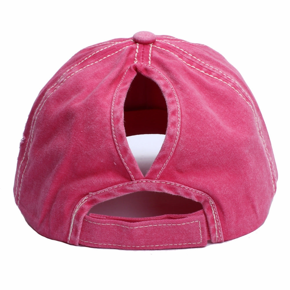 Wholesale Acrylic Fiber Boss Recommend Doing Old Ripped Five-Star Baseball Cap