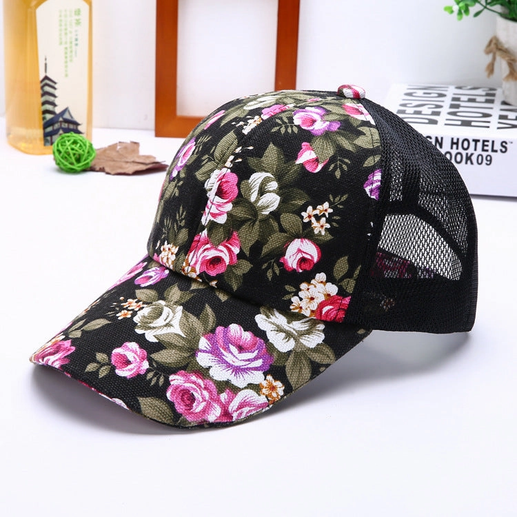 Wholesale Acrylic Fiber Boss Recommended Flower Baseball Cap