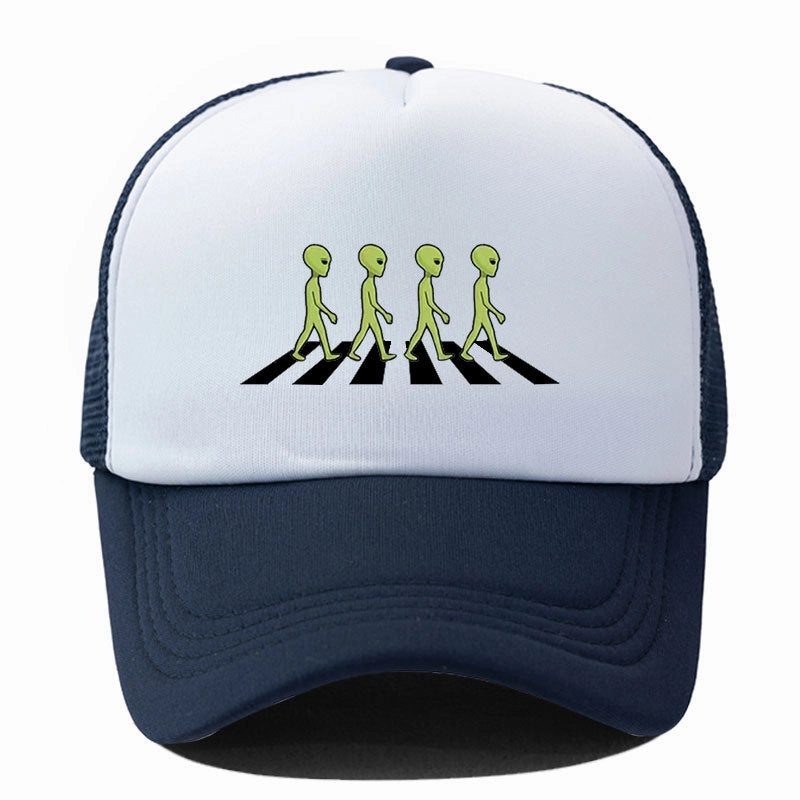 Wholesale Alien Print Sponge Soft Top Breathable Baseball Cap