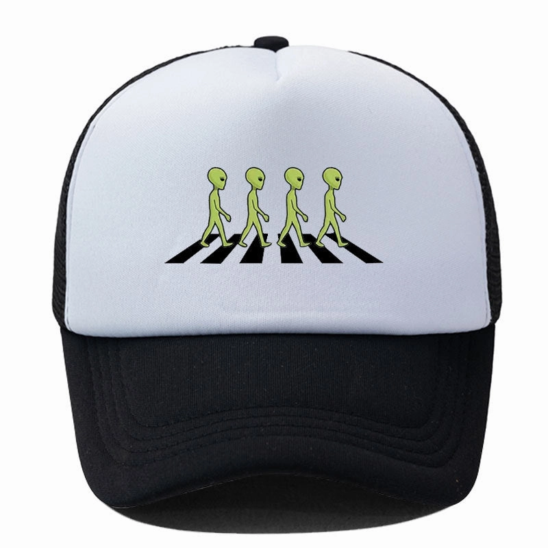 Wholesale Alien Print Sponge Soft Top Breathable Baseball Cap