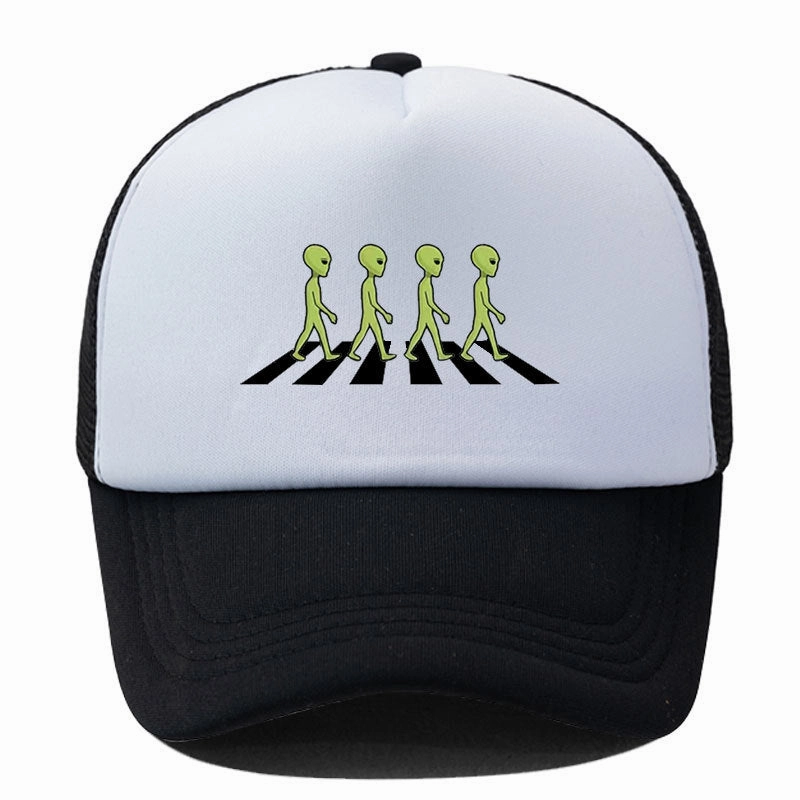 Wholesale Alien Print Sponge Soft Top Breathable Baseball Cap