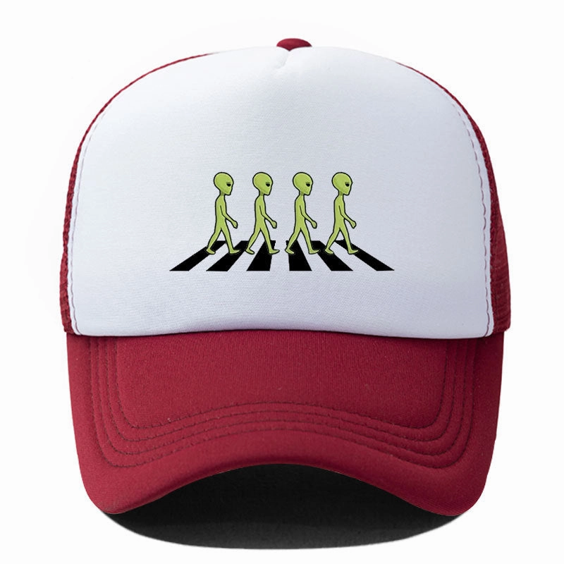 Wholesale Alien Print Sponge Soft Top Breathable Baseball Cap