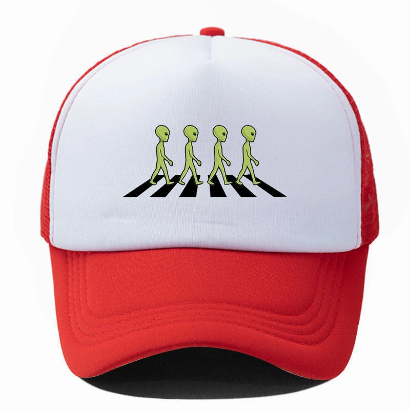 Wholesale Alien Print Sponge Soft Top Breathable Baseball Cap