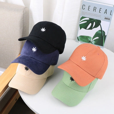 Wholesale Antique Maple Leaf Embroidery Cotton Baseball Cap