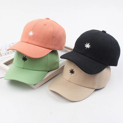 Wholesale Antique Maple Leaf Embroidery Cotton Baseball Cap