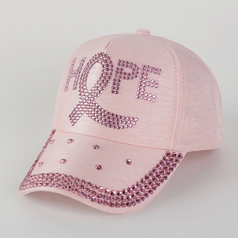 Wholesale Autumn and Winter Thick Fabric Hoops with Diamond Baseball Caps