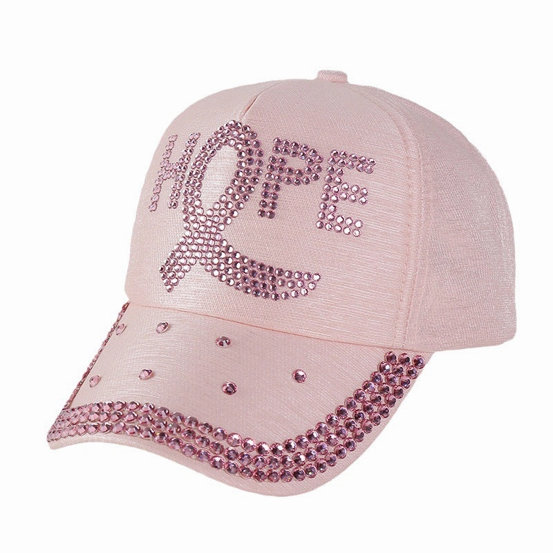 Wholesale Autumn and Winter Thick Fabric Hoops with Diamond Baseball Caps