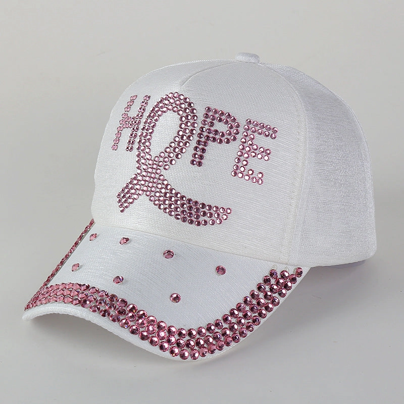 Wholesale Autumn and Winter Thick Fabric Hoops with Diamond Baseball Caps