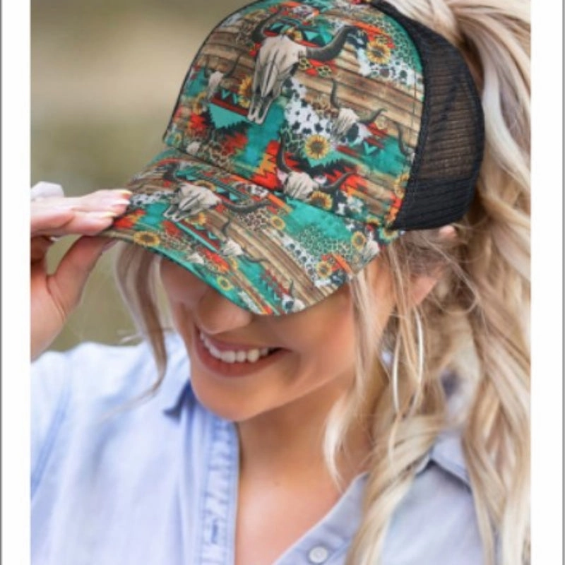Wholesale Aztec Colored Graffiti Cotton Baseball Caps