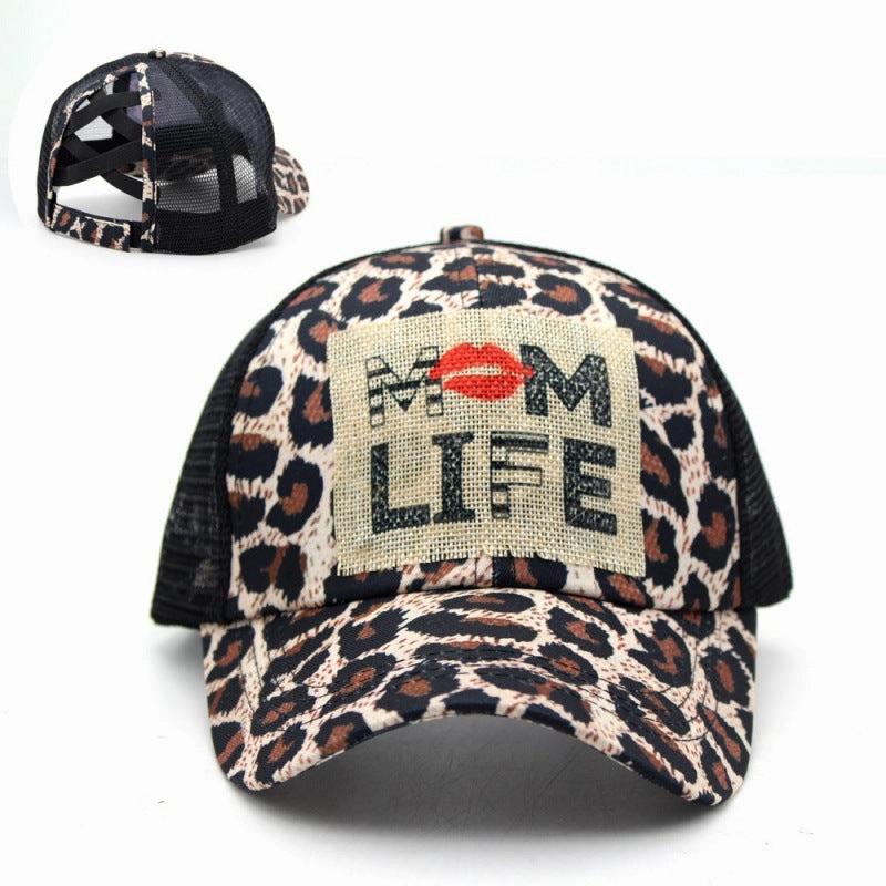 Wholesale Aztec Cotton Cross Printed Horsetail Baseball Cap