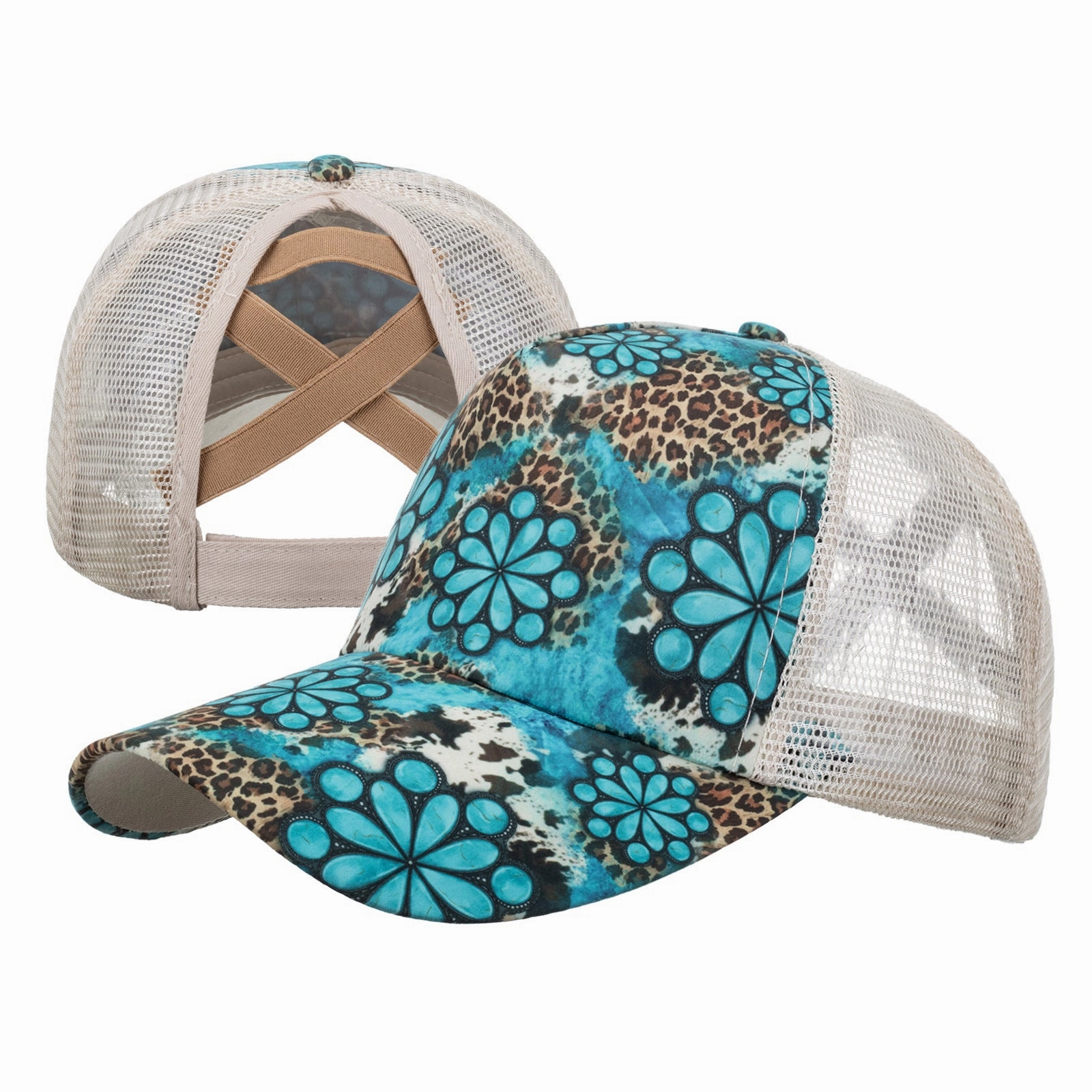 Wholesale Aztec Cotton Leopard Print Baseball Cap
