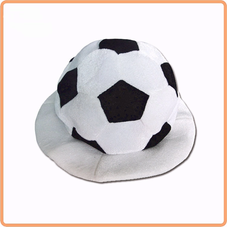 Wholesale Black And White Patchwork Soccer Fan Hats