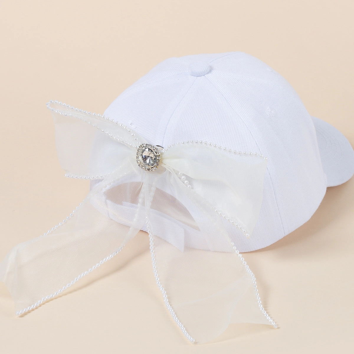 Wholesale Bow Soft Top Cotton Baseball Caps