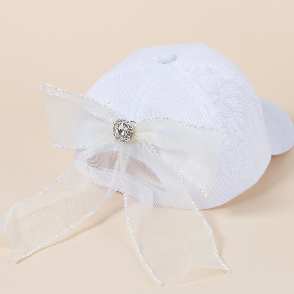 Wholesale Bow Soft Top Cotton Baseball Caps
