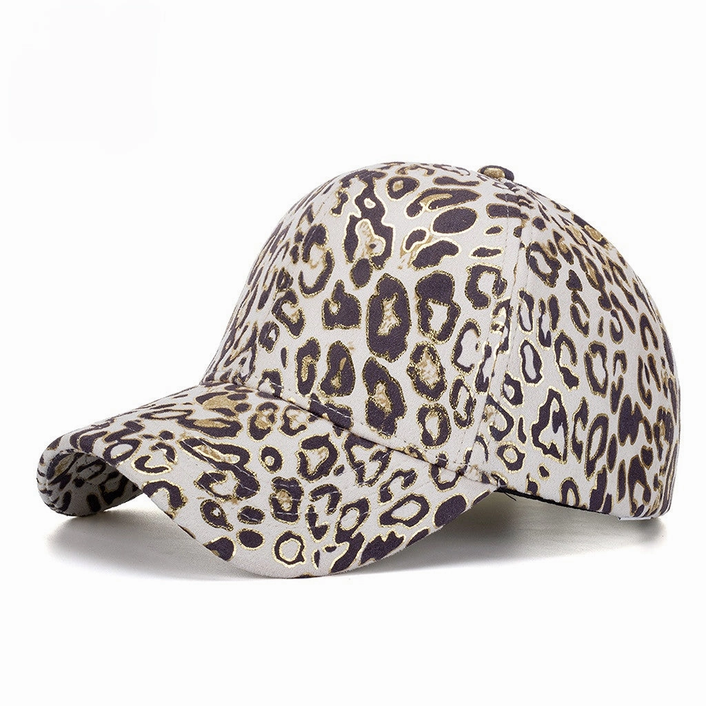 Wholesale Bronzing Leopard Nylon Baseball Cap