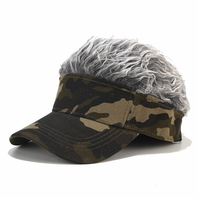 Wholesale Camo Wig Cotton Baseball Cap