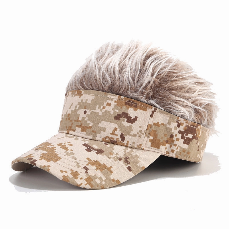 Wholesale Camo Wig Cotton Baseball Cap