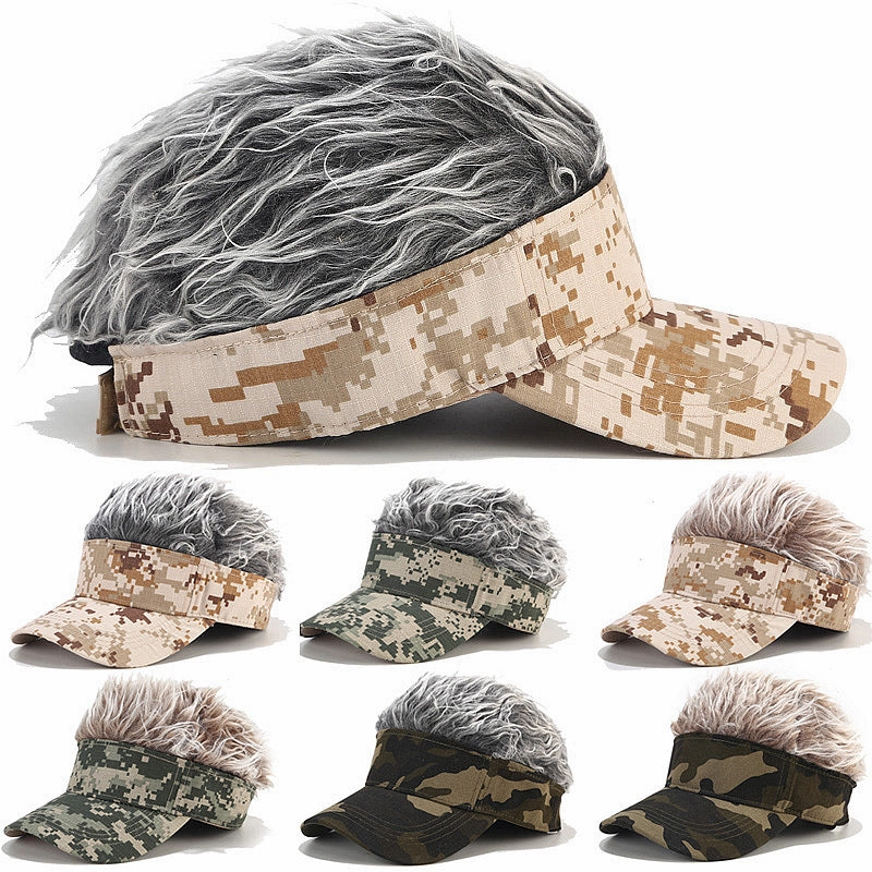 Wholesale Camo Wig Cotton Baseball Cap