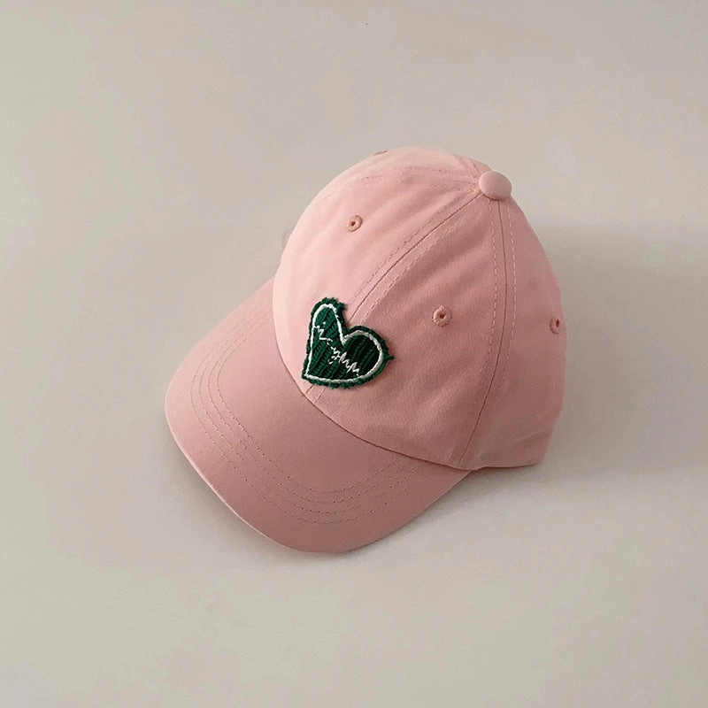 Wholesale Children's Cloth Stickers Love Pure Cotton Baseball Cap