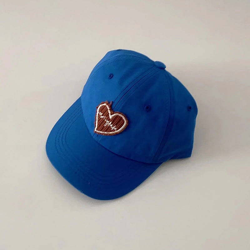 Wholesale Children's Cloth Stickers Love Pure Cotton Baseball Cap