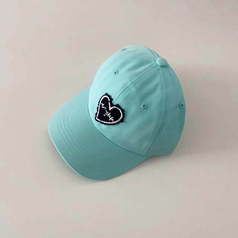 Wholesale Children's Cloth Stickers Love Pure Cotton Baseball Cap