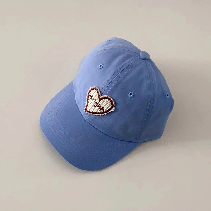 Wholesale Children's Cloth Stickers Love Pure Cotton Baseball Cap